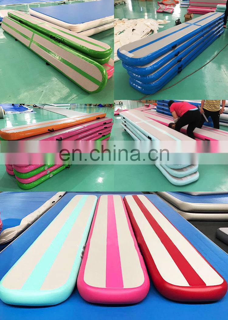 Portable Cheap Small Inflatable Yoga Fitness Airtrack Gymnastics Used Air Balance Beams Air Track Mat for Home