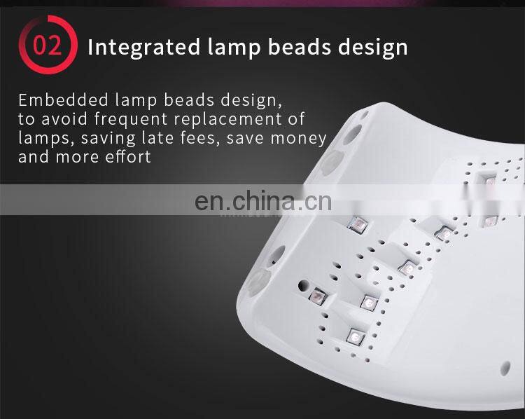 48w UV LED 48w PLUS new smart uv led nail Gel Dryer Nail Lamp
