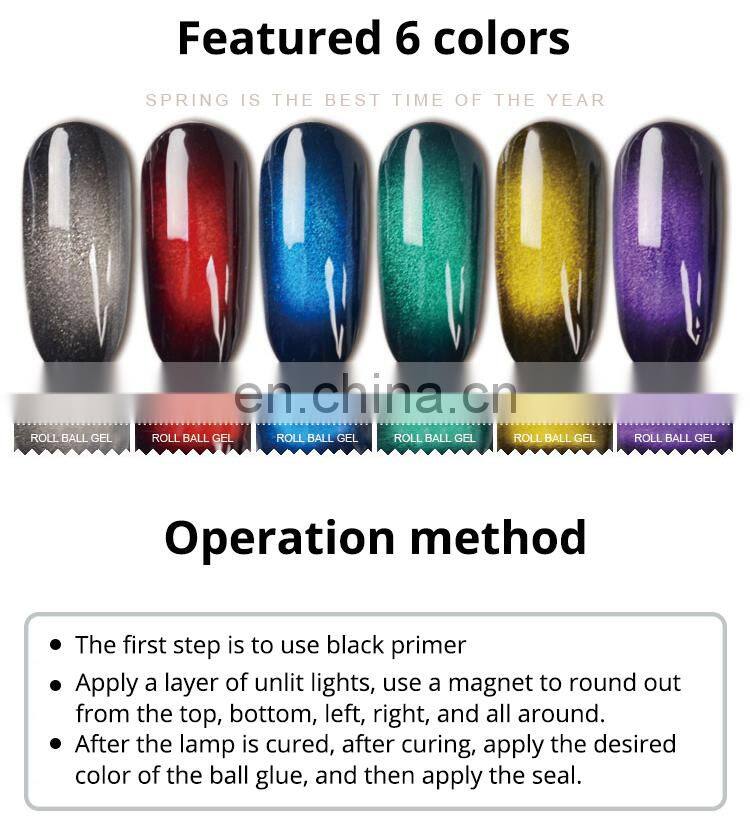 New healthy raw material 10ml uv gel nail polish perfect match cat eye gel polish Magnetic soak off uv gel polish