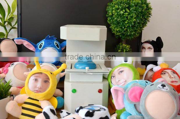 Wholesale diy 3d photo face doll your face doll print machine Heart rose rabbit 14CM 3d face doll maker Promotion