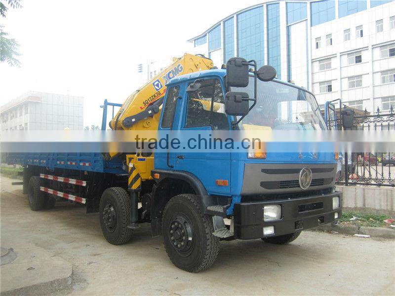 12ton Dongfeng 6x2 knuckle boom truck loading crane