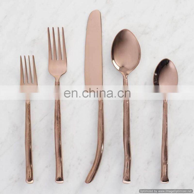 gold plated cutlery set