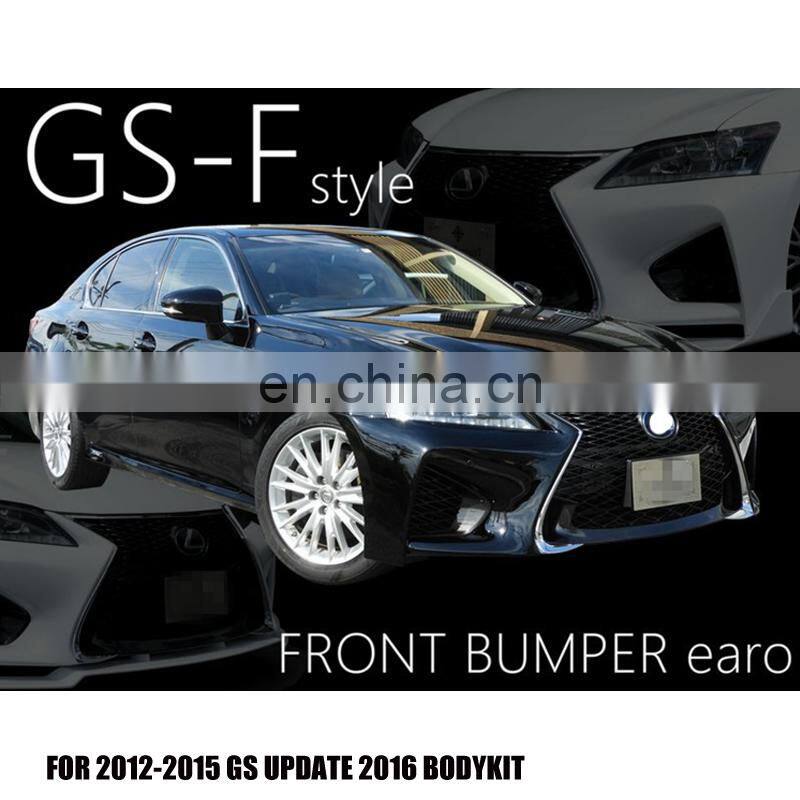 New styling facelift 2012-2015 GS300 CONVERSION KIT TO 2016 GS300 body kit for PP MATERIAL GRILLE WITH BUMPER