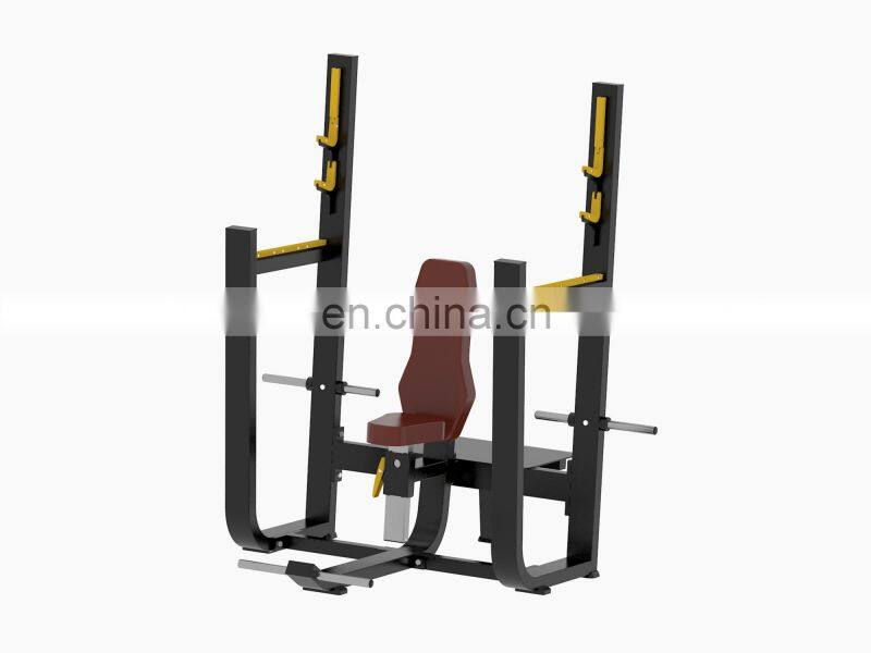 Commercial horizontal and inclined bench press gym dedicated weightlifting bed and barbell comprehensive training device
