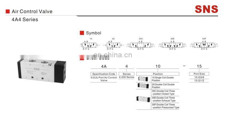 SNS Exterior Control Aluminum Air Control Valve pneumatic Air Control Valve