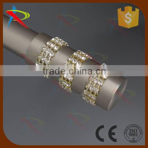 Europe curtain finials design with diamond decoration fancy style