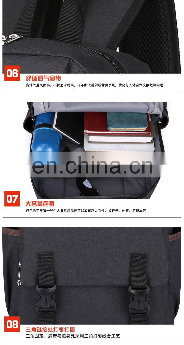 Backpack men's business backpack men's travel outdoor leisure fashion trend computer student school bag large capacity