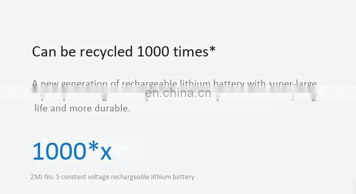 ZMI5 rechargeable lithium battery + charger set 1.5 constant voltage 2900MWh high energy cycle charging