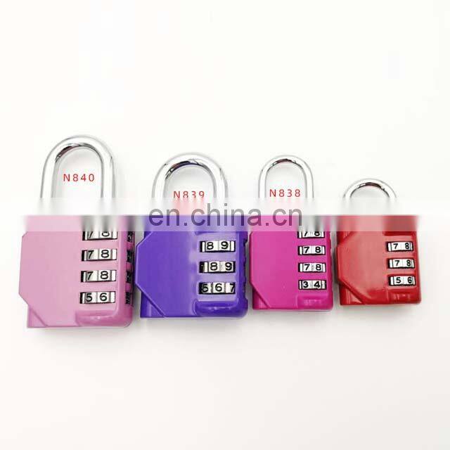 Promotional Travel Luggage Padlock Gym Lock 4 Digital Combination Lockers For Gym Padlock