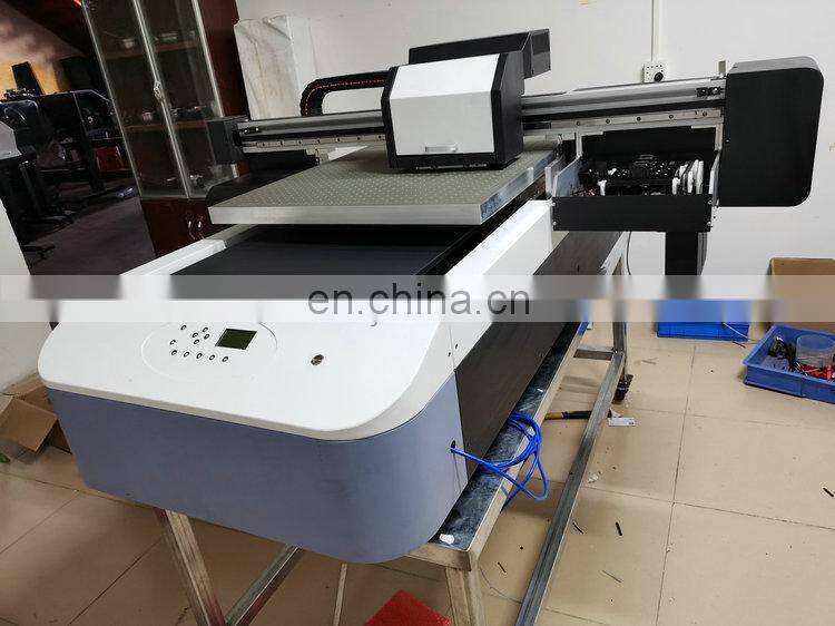 Hot sale Economical 6090 UV flatbed printer (with 2pcs xp600 head , Photoprint ,CMYKLcLm W,1pc uv led lamp )