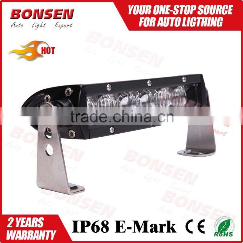 Waterproof 5D reflectors slim bar offroad 20inch 30inch 40inch 50inch single row light led bar SUV ATV 4WD