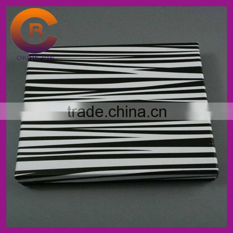 Green blank cheap made paper jewelry box for necklace