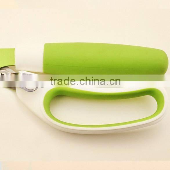 Heavy Duty Stainless Steel Kitchen Shears with Black Soft Grip Handle