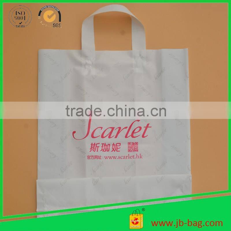 Plastic LDPE Shopping Bags White Printed Shopping Plastic Bags Customized Poly Bag for Shopping Plastic Bags