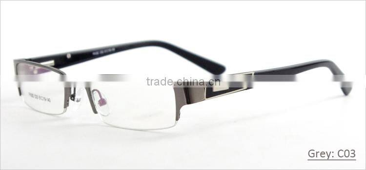 spring hinge semi-rimless new model eyewear frame glasses