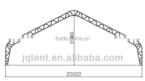 JQA6549 steel frame warehouse tent
