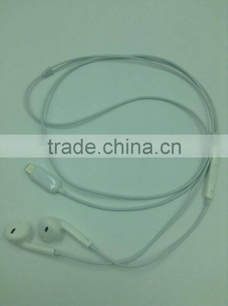 Best quality stereo Earphone noise canceling in-ear Phones With voice control for iPhone 7