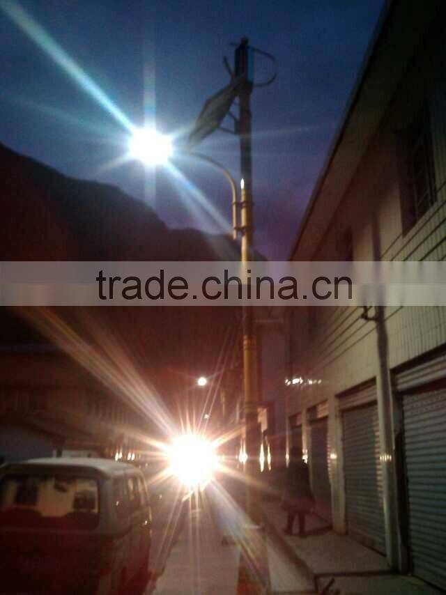 Richuan new design vertical wind turbine 300w /24v wind solar hybrid street lights