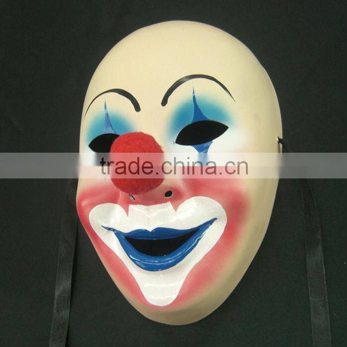Comedy Joker Masque Big Nose Blue Mouse Hand Painted For Party