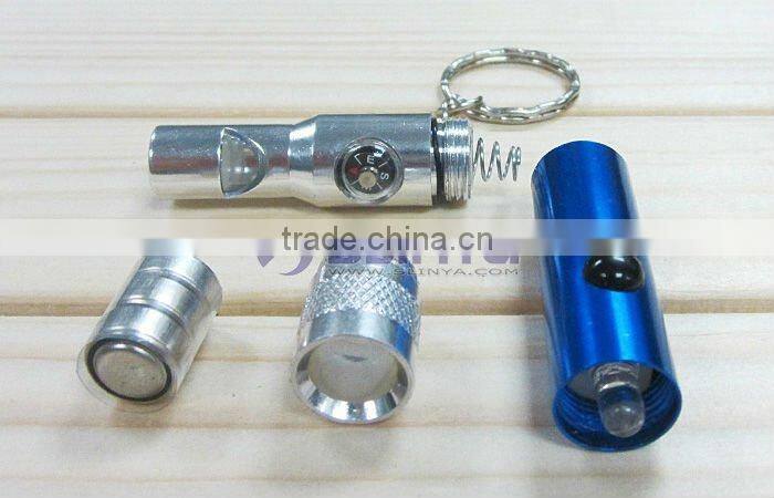 Mini Pocket Compass Keychain Survival Whistle