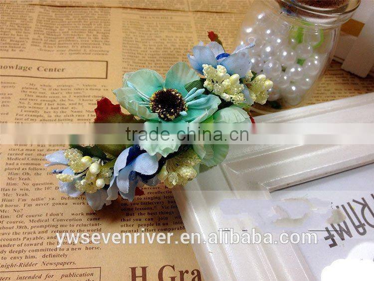 Sen is a tire on holiday simulation sisters flower bride hair bracelets bridesmaid wrist wedding turquoise jewelry