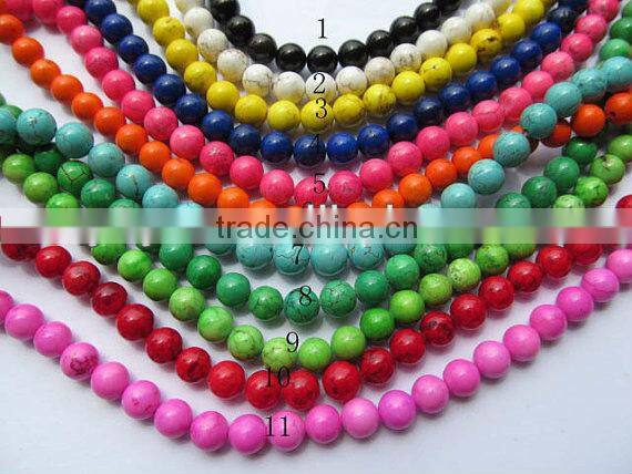 SB6569 Hot selling Synthetic Faceted Turquoise Bead Strands,Stone Bead strands