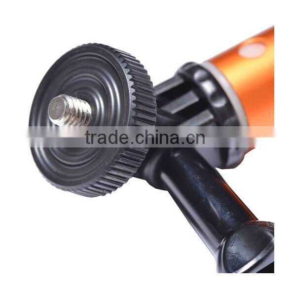 Sports Camera GoPros Selfie Stick with 1/4 Screw Adapter Monopod Selfie Ring Light