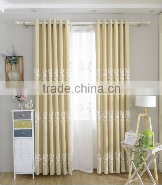 2015 Latest design fabric curtains for living room window curtain