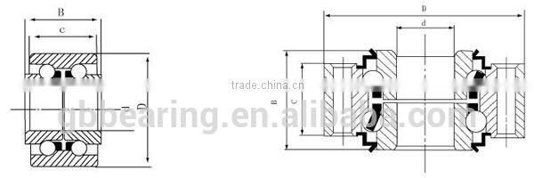 DAC25600045 peugeot 307 wheel bearing