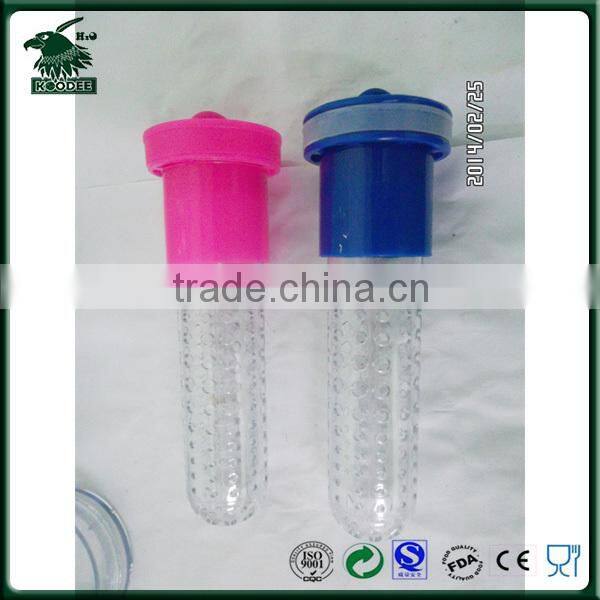 plastic drinking water bottle with fruit infuser