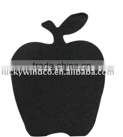 wood standing blackboard