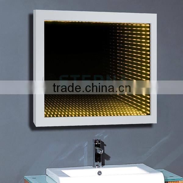 colorful infinity bathroom mirror