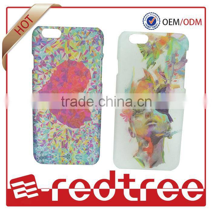 gloss oil water printing + PC+ etui housing for iphone 6