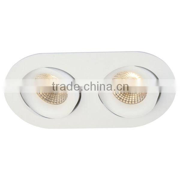 IP54 High quality 2*8W square led spot ceiling light,dimmable led spot light