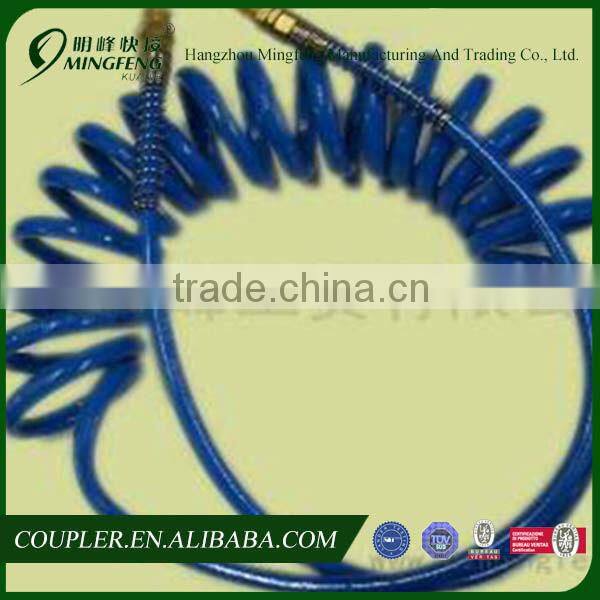 3/8"X 12' Blue Reinforced Pu Re- Coil Air Hose