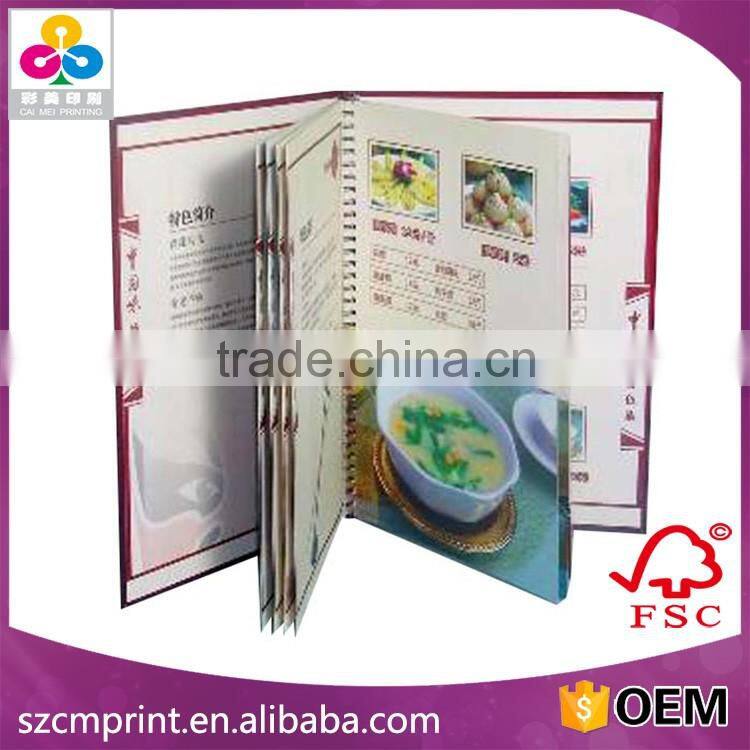 Customized Hard Cover Full Color Wire-O /Sewing/ Perfect Binding Book Printing
