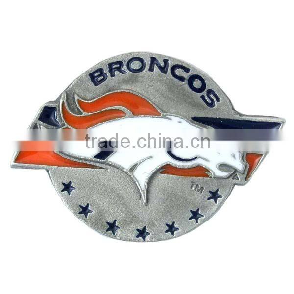 United States Air Force Matel Fridge Magnet With Blue Enamel Color Filled Seal and Gold Enamel Color Filled Accent Wings