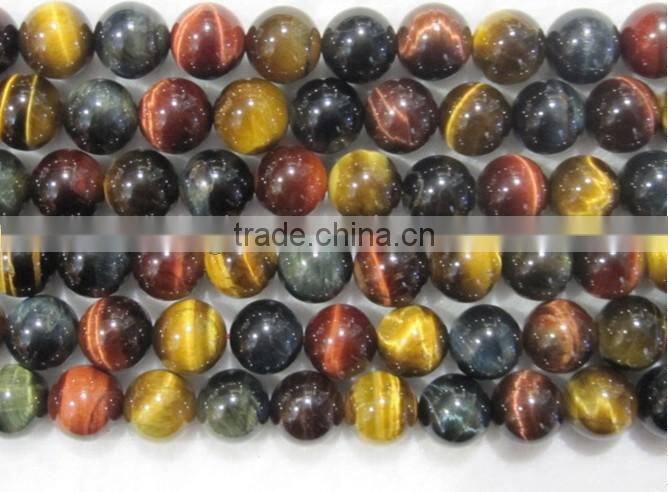 china wholesale tiger eye precious stones round beads