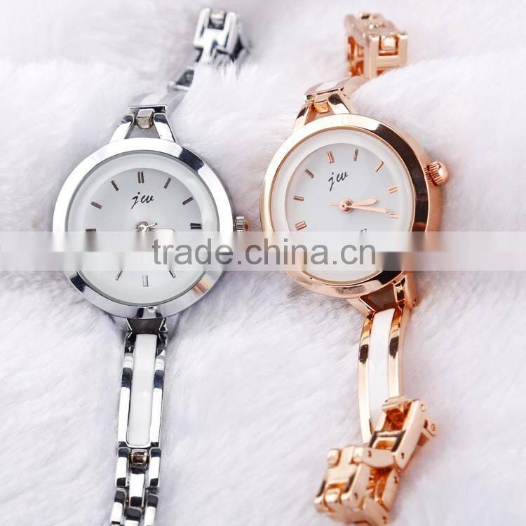 New fashion thin alloy bracelet delicate dial fancy ladies watch