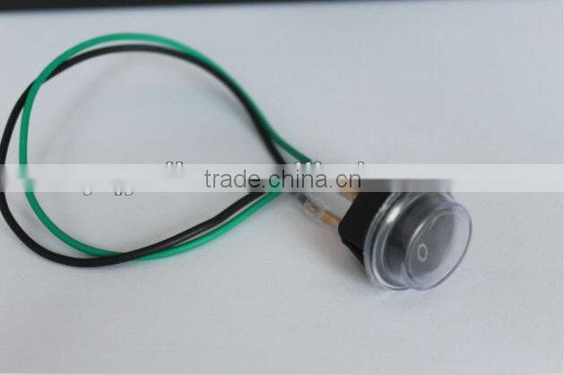 YL3-19 round black 2 pin hair dryer rocker switch