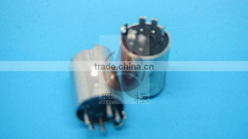 Nickel Plated Mini Din 5P Female Jack Connector