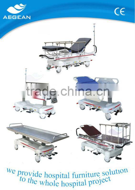 AG-HS005 CE approved hospital furniture transfer stretcher xiehe lock