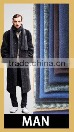 Poly wool fabric for overcoat or suits