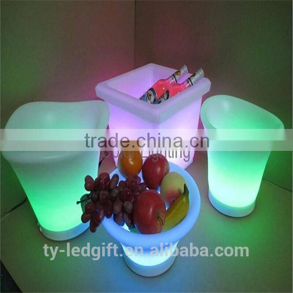 modern led flowerpot lighting plastic led flowerpot light outdoor