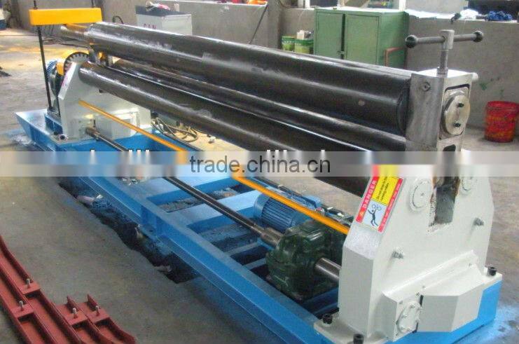 W11 Symmetrical Merchanical 3-roll pipe Rolling machine 20*2500