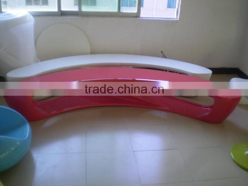 2015 Hot Sale Fiberglass Morden Moon-Shape Bench