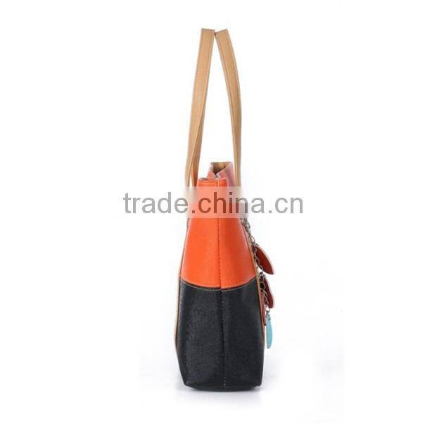 Folding ladies joint color waterproof pu luggage travel shoulder bag