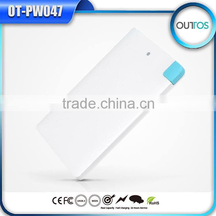 promotopm gift 2500mah external battery backup charger with led