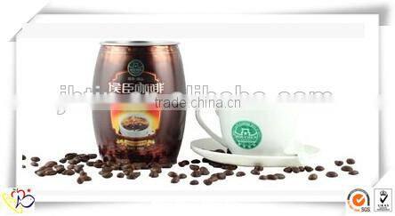 customized coffee tin can manufacturer/decorative coffee tin cans/coffee box tin