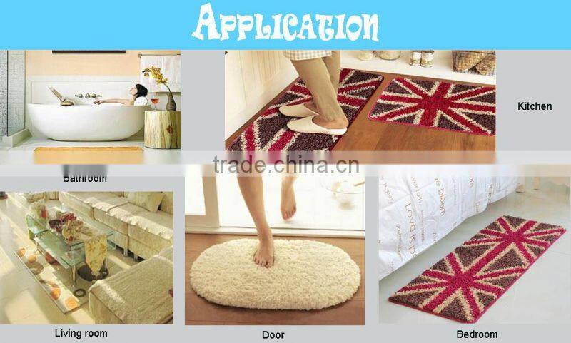 Jacquard shaggy acrylic Bathroom Toilet Bath mat carpet